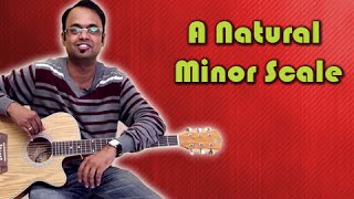 How To Play  A Natural Minor Scale  Guitar Lesson For Beginners [upl. by Tehr]