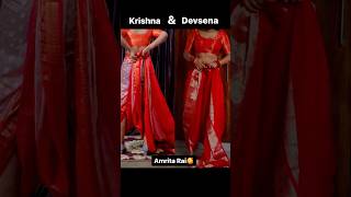 Krishna and Devsena Saree styling🤩 viralvideo trending shorts youtubeshorts youtube trend [upl. by Westerfield158]