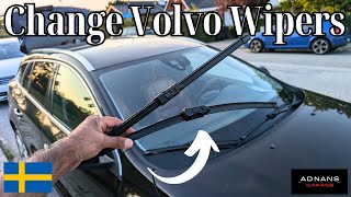 How to easily change Volvo Windshield wipers  Volvo V60 Wipers [upl. by Siblee941]