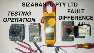 Practical 2 CONTACTOR vs OVERLOAD RELAY Testing Operation principles Differences amp Faults [upl. by Adnahcir959]