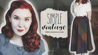 quotSimple Vintagequot Tips  Retro Style for Work School Beginners [upl. by Adriana282]