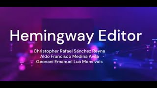 Hemingway Editor CRSR Tecnología de la Información [upl. by Atnas474]