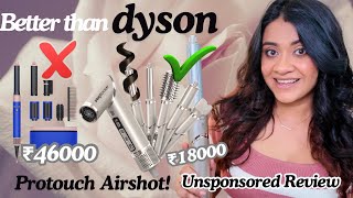 BEST DYSON AIRWRAP DUPE Protouch Airshot Review Nykaa sale Recommendations [upl. by Aryk857]