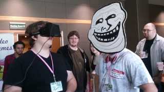 Oculus Rift VR Troll Faced at an Anime con Hilarious [upl. by Yerffeg]