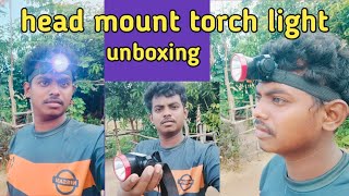 head mount torch light unboxing torchlight headlight [upl. by Edras]