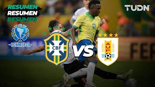 Resumen y goles  Brasil vs Uruguay  CONMEBOLEliminatoria 2024  TUDN [upl. by Atnoed852]