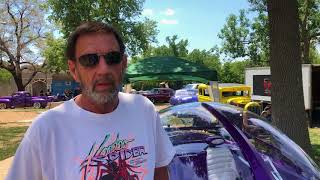 Gary Meyers displays handbuilt bubbletop car [upl. by Niarfe]