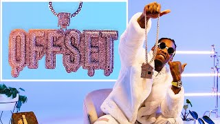 Offset Shows Off His Insane Jewelry Collection  GQ [upl. by Sirod]