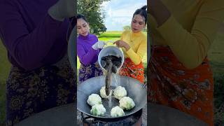 Fish crispy with vegetable salad recipe shortvideo shorts cooking food recipe [upl. by Lesko]