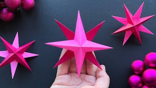 Basteln für Weihnachten Sterne basteln mit Papier Einfache Weihnachtsdeko selber machen ⭐ [upl. by Acim]