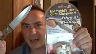 Edge of Glory Knife Sharpener Review As Seen On TV [upl. by Lecroy]