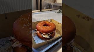 Person is making a Smores Donut Sundae [upl. by Enelkcaj]