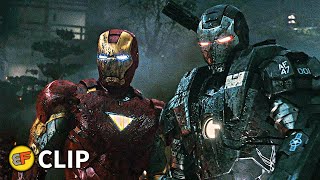 Iron Man amp War Machine vs Drones amp Vanko  Final Battle Scene  Iron Man 2 2010 Movie Clip HD 4K [upl. by Hiasi]