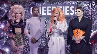 Who are David Archuleta Trace Lysette and Coco Montrese most excited to see at the Queerties [upl. by Teddman]