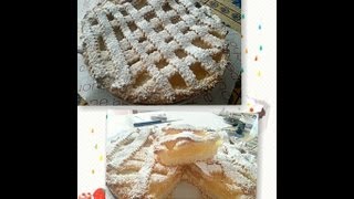 CROSTATA DI PASTA FROLLA SENZA BURRO CON CREMA DI LIMONE ALLACQUA [upl. by Domella]