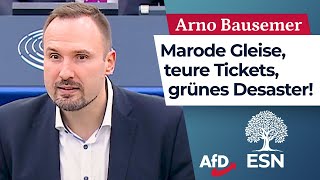 Marode Gleise teure Tickets grünes Desaster – Arno Bausemer AfD [upl. by Herwick43]