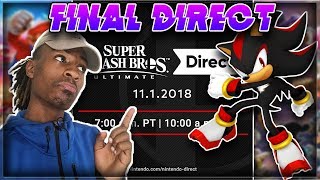 THE MOMENT WE ALL BEEN WAITING FOR  Smash Bros Ultimate Direct 11118 [upl. by Schulze]