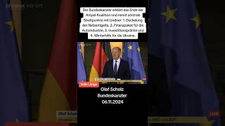 Olaf Scholz 06112024 bundestag politik foryoupage fyp fy [upl. by Gerda]