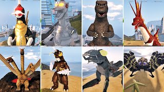 All Showa Kaiju s Roars in Kaiju Universe  Roblox [upl. by Lail]