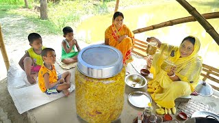 আপনাদের অনুরোধে গাছ থেকে কাঁচা আম পেড়ে কাসুন্দি বানালাম  mango pickle [upl. by Ahselak]