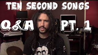 Ten Second Songs  QampA Pt 1  Anthony Vincent Music [upl. by Aerdma]