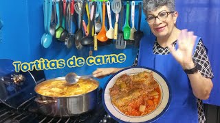 La receta favorita de la casa tortitas de carne en salsa con verduras un plato completo [upl. by Kotta]