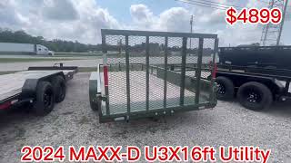 2024 MAXXD U3X 16 Ft utility [upl. by Dwayne705]