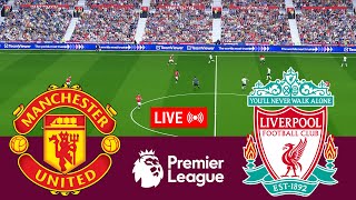 LIVE Manchester United vs Liverpool Premier League 2324 Full Match  Video Game Simulation [upl. by Mani]