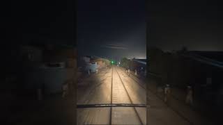 Live view from cab of new american locomotive leading jaffar express entering Multan city ytshorts [upl. by Pussej]