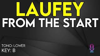 Laufey  From The Start  Karaoke Instrumental  Lower [upl. by Aileduab]