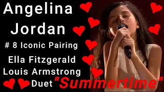 8 quotSummertimequot Angelina Jordan Iconically Paired with Ella Fitzgerald and Louis Armstrong Classy [upl. by Acimaj]