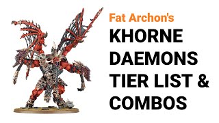 Ranking the BEST Khorne Daemons amp Combos in 10th Edition 40k  Chaos Daemons Tier List [upl. by Lettie641]