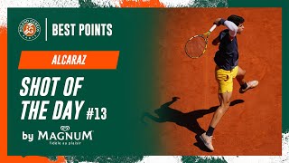 Shot of the day 13 Carlos Alcaraz  RolandGarros 2024 [upl. by Auka]