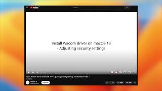 Install your Wacom One pen tablet – Mac [upl. by Leahcar]