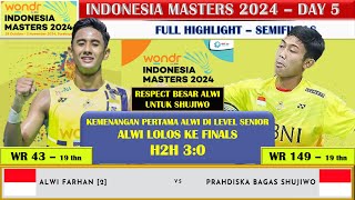 ALWI FARHAN 2 VS PRAHDISKA BAGAS SHUJIWO  BNI INDONESIA MASTERS II 2024 MS SEMIFINALS [upl. by Laeria]