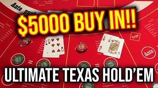 5000 VS ULTIMATE TEXAS HOLDEM FIRST HAND BLIND ALL IN [upl. by Yatnuahc662]