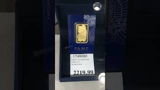 1 oz Gold PAMP Suisse Bar In Store at COSTCO [upl. by Odranoel]