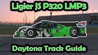 iRacing Track Guide Daytona  Ligier JS P320 LMP3  W4 S1 2024 [upl. by Abita]