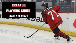 NHL 24  How to Create Top 2024 Draft Prospects [upl. by Godber733]