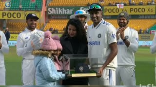 Ravichandran Ashwin emotional Speech before 100th Test matchs today Ravichandran Ashwin interview [upl. by Llerret]