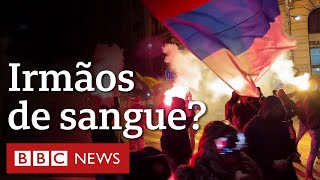 Guerra da Ucrânia por que nacionalismo sérvio próRússia vem crescendo após invasão [upl. by Aihsiym]