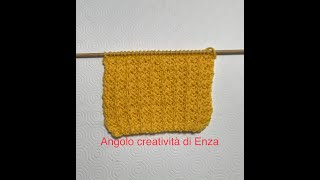 Punto catenelle ai ferri 🧶Maglia facile [upl. by Ronacin]