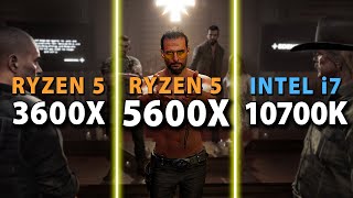 AMD Ryzen 5 5600X vs 3600X vs Intel i710700K [upl. by Lundt976]