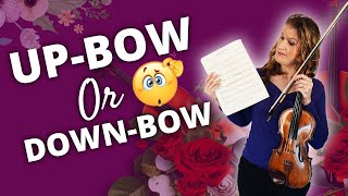 Up Bow or Down Bow 22 violin bowing rules [upl. by Mad938]