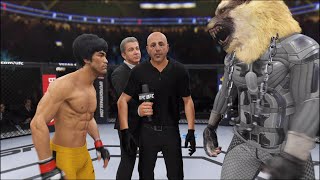 Bruce Lee vs Wolf Thorn  EA Sports UFC 4  Epic Fight 🔥🐲 [upl. by Neenad209]