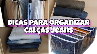 COMO DOBRAR CALÇAS JEANS [upl. by Erot]