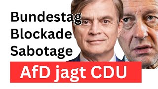 Sabotage pur CDU blockiert Bundestag [upl. by Adner]