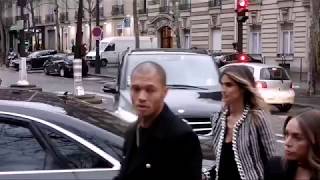 Jeremy Meeks and Chloe Green  Balmain fashion show  January 20th [upl. by Avrenim]