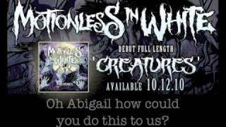 Motionless In White  Abigail w Lyrics [upl. by Pontias743]