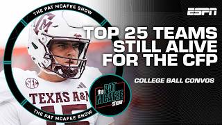 Top 2️⃣5️⃣ teams STILL ALIVE for the CFP  HISTORIC Heisman race on the RISE 🏆  The Pat McAfee Show [upl. by Tound]